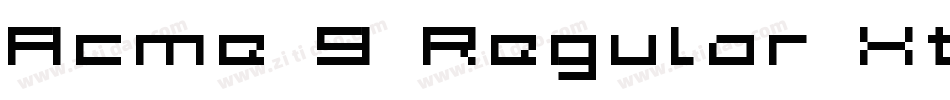 Acme 9 Regular Xtnd字体转换